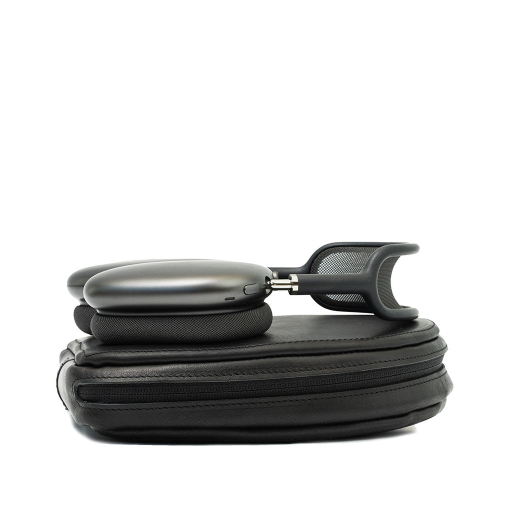 Leather Case for AirPods Max (Black)-1