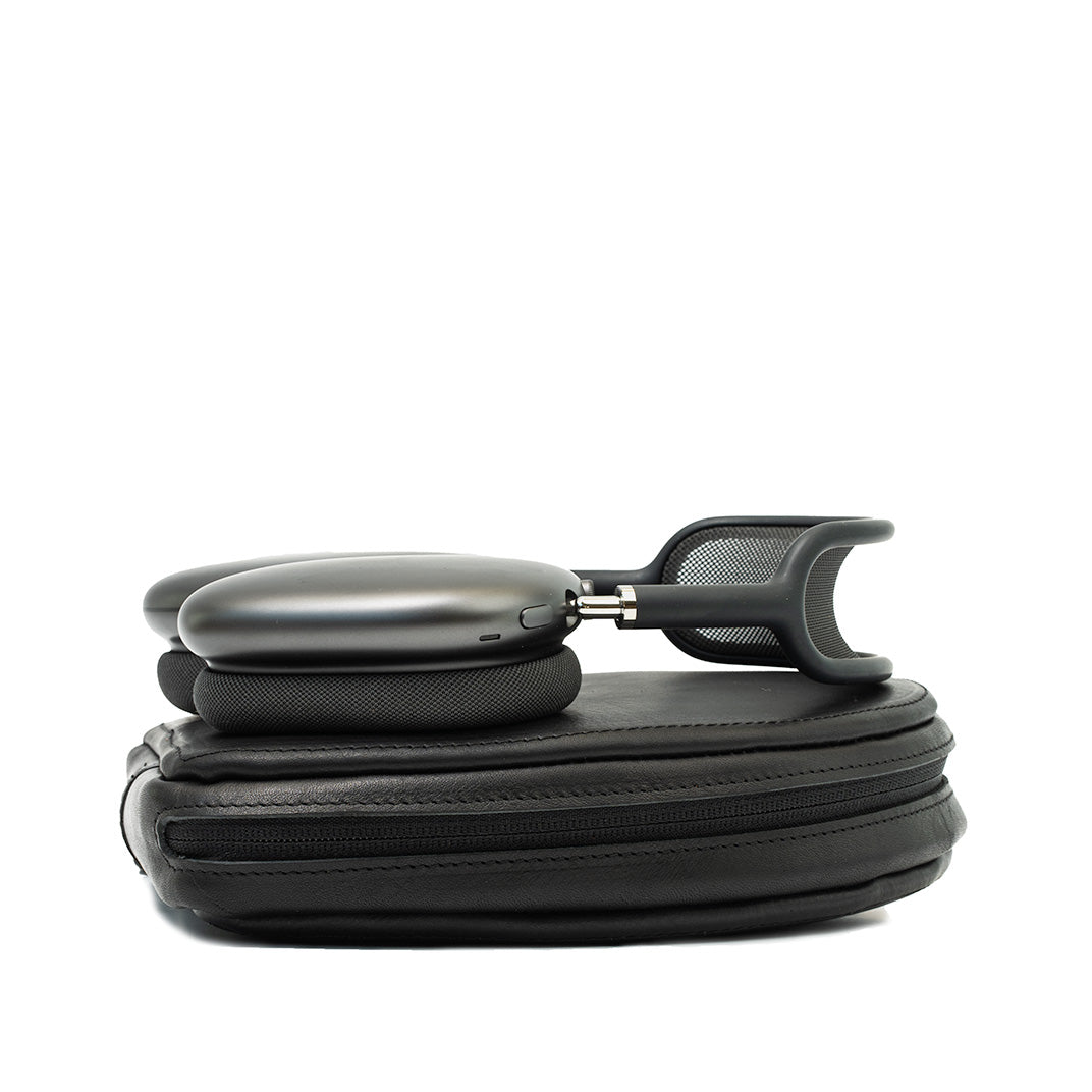Leather Case for AirPods Max (Black)-1