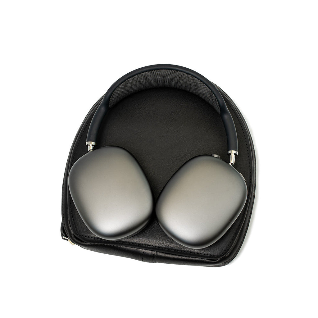 Leather Case for AirPods Max (Black)-3