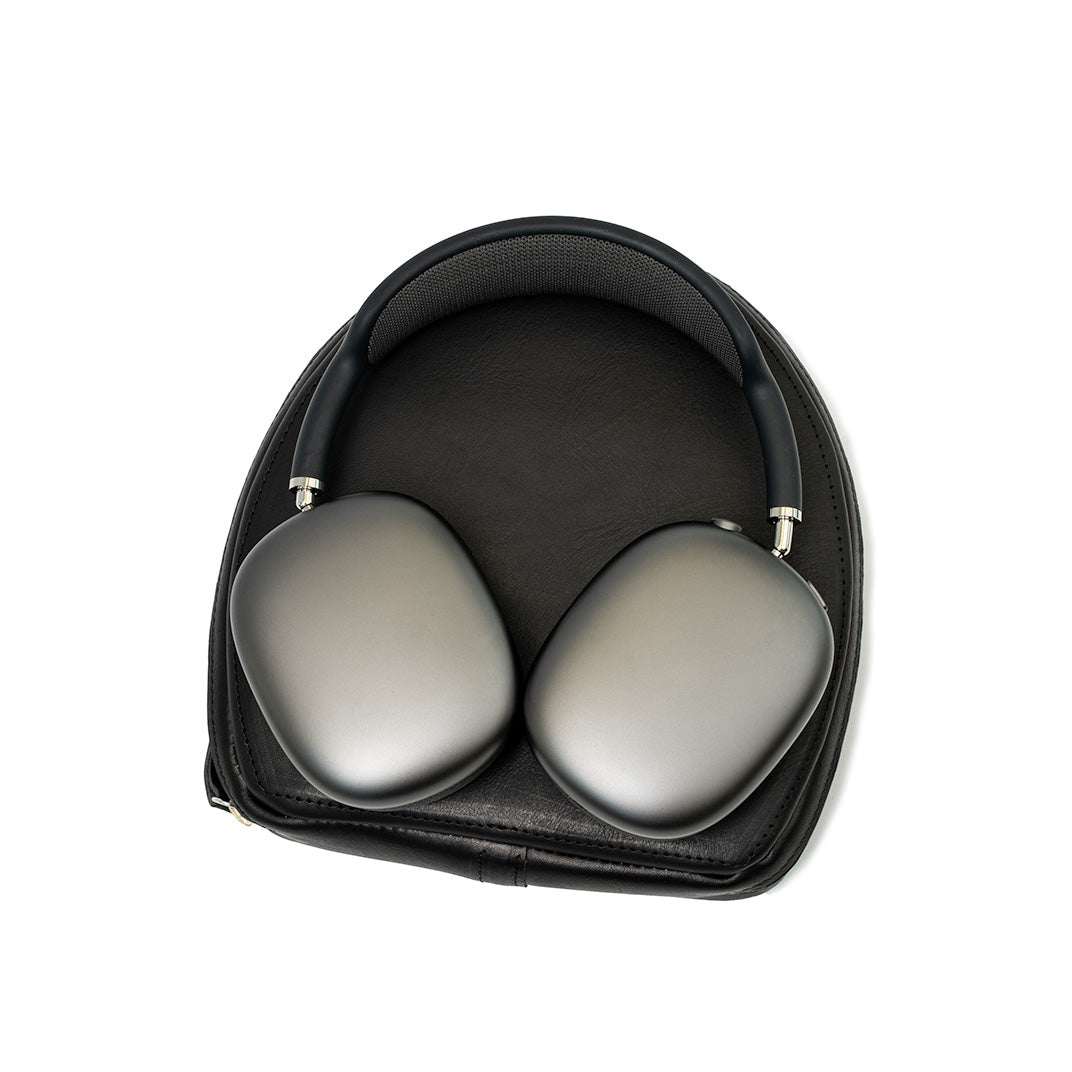 Leather Case for AirPods Max (Black)-3