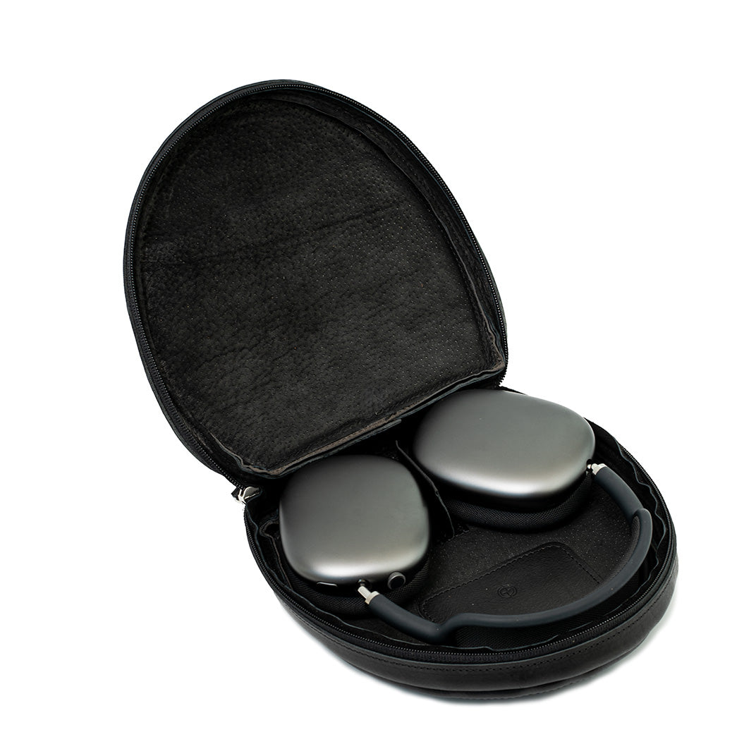 Leather Case for AirPods Max (Black)-0