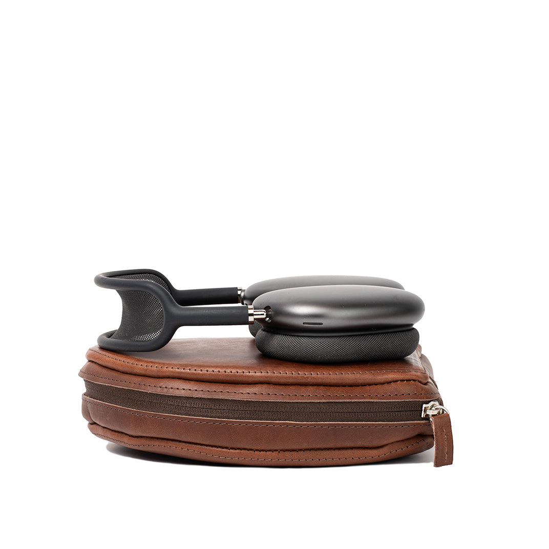 Leather Case for AirPods Max (Mahogany)